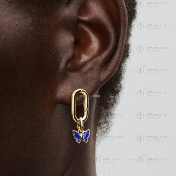 Pandora Blue Butterfly Mini Dangle Charm - Picture 2 of 2